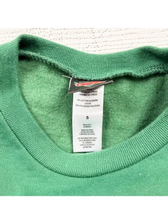 Disney Pixar Cars Boys Sweatshirt Pullover Lightning McQueen Fuel Good Season 5 - Picture 3 of 4